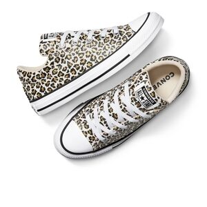NWT Converse Kids Leopard Print Sneakers